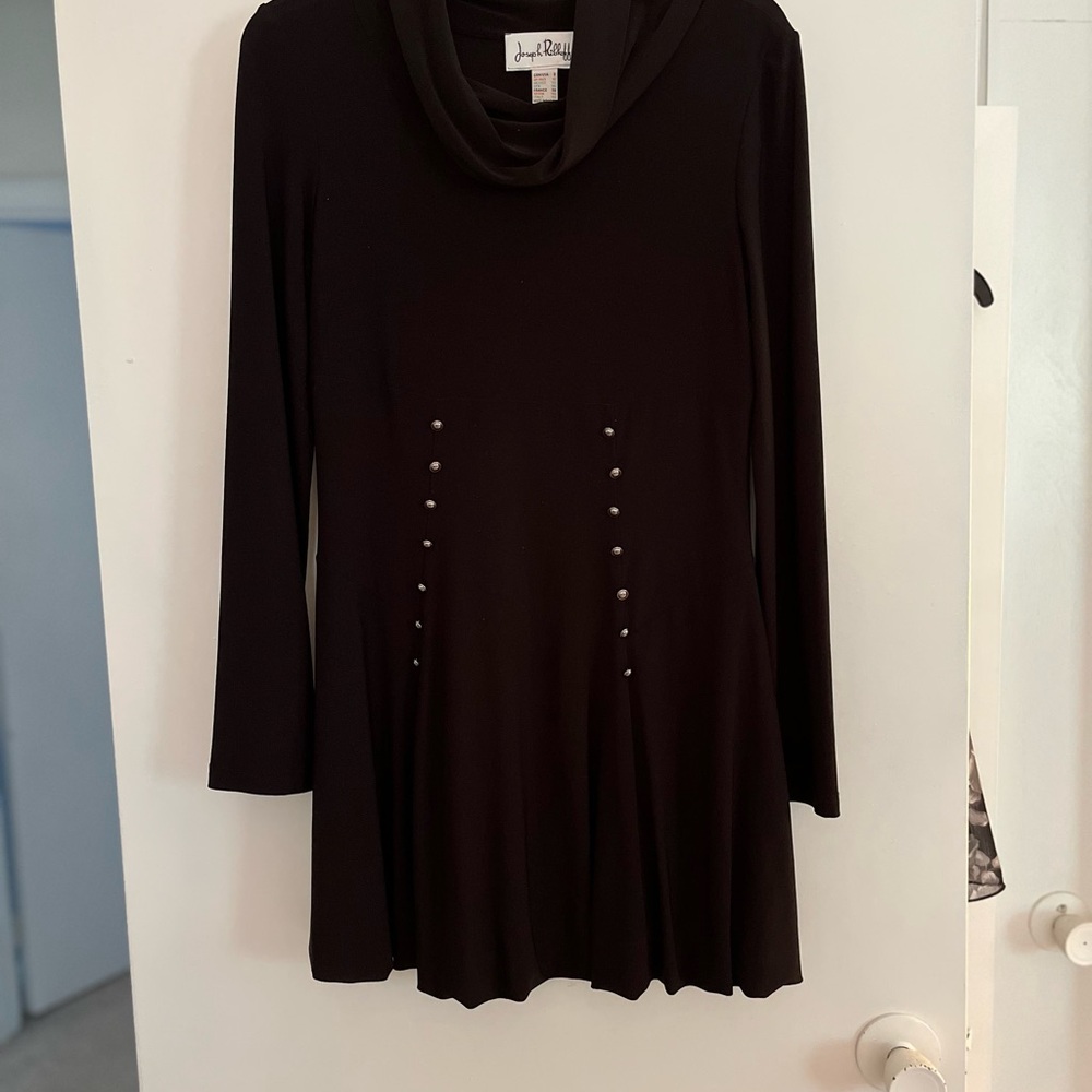 Joseph Ribkoff Black Asymmetrical Dress